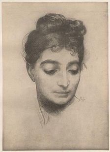 Portrait, 1899. Creator: Félix Bracquemond (French, 1833-1914); Imprimerie Champenois