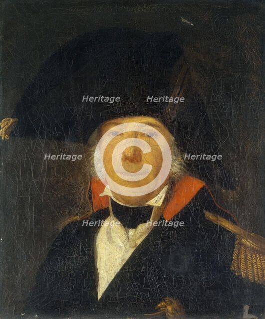 Portrait considered to be Buirette de Verrière, in uniform of a commander of the..., c1789-1793. Creator: Unknown.