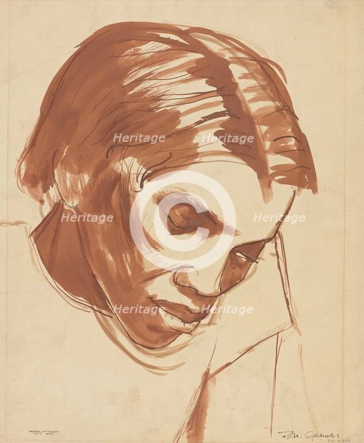 Portrait, ca.1935 - 1943. Creator: Blanche Grambs.