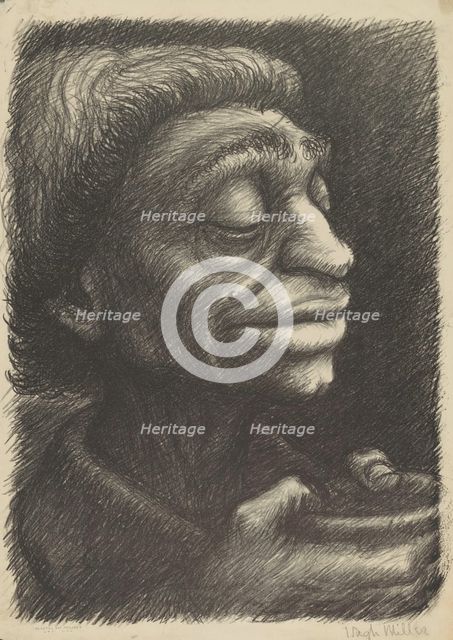 Portrait, ca.1935 - 1943. Creator: Hugh Miller.