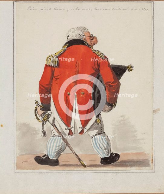Portrait Caricature of the architect Giacomo Quarenghi (1744-1817), c. 1810.