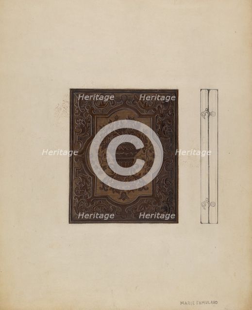 Portrait Case, 1935/1942. Creator: Marie Famularo.