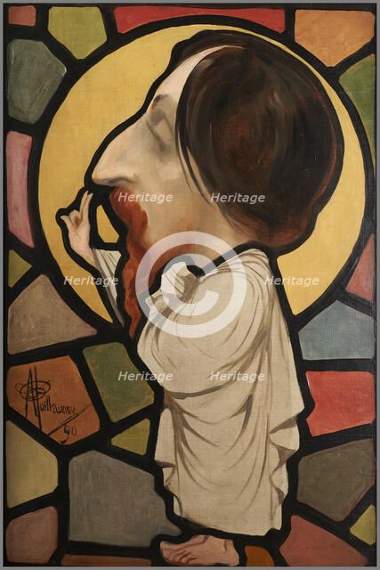 Portrait-charge de François Forichon, 1890. Creator: Albert Guillaume.