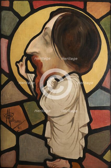 Portrait-charge de François Forichon, 1890. Creator: Albert Guillaume.