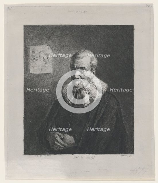 Portrait, after David Teniers the Younger, 1803. Creator: Jean-Jacques de Boissieu.