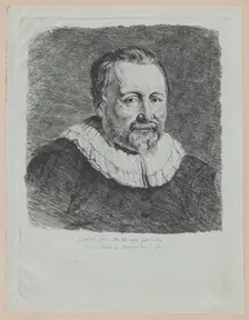 Portrait, after Van Dyck, 1770. Creator: Jean-Jacques de Boissieu