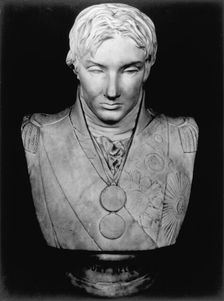 Portrait bust of Viscount Horatio Nelson, British naval commander, 1797. Artist: Anne Seymour Damer