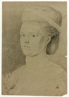 Portrait Bust of Young Woman, n.d. Creator: Francis Cotes