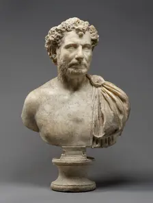 Portrait Bust of a Man, A.D. 140-160. Creator: Unknown