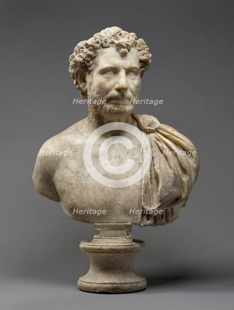 Portrait Bust of a Man, A.D. 140-160. Creator: Unknown.