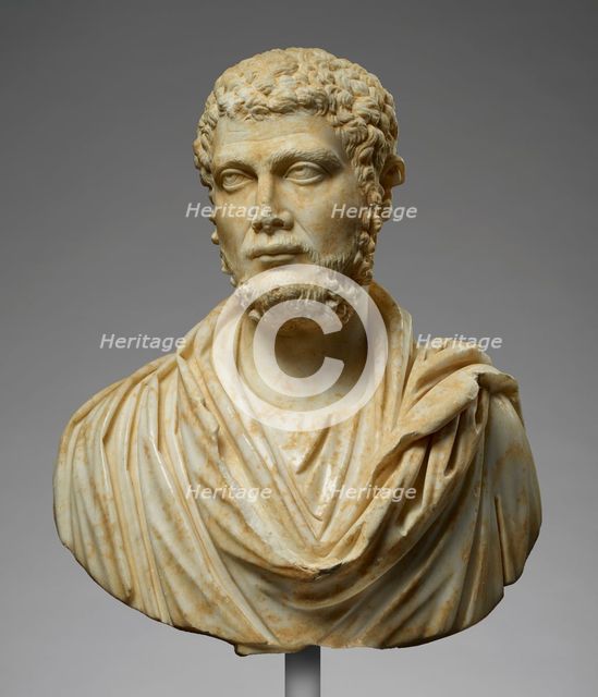 Portrait Bust of a Bearded Man, about A.D. 215. Creator: Unknown.