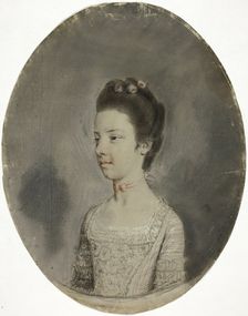 Portrait Bust of a Lady, 1770. Creator: Hugh Douglas Hamilton