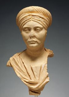 Portrait Bust of a Roman Matron, A.D. 140-150. Creator: Unknown