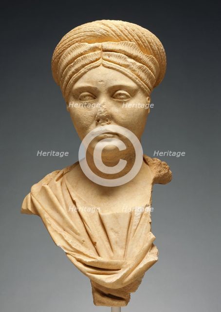 Portrait Bust of a Roman Matron, A.D. 140-150. Creator: Unknown.