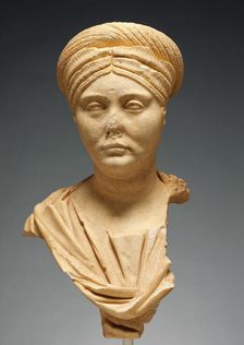 Portrait Bust of a Roman Matron, A.D. 140-150. Creator: Unknown
