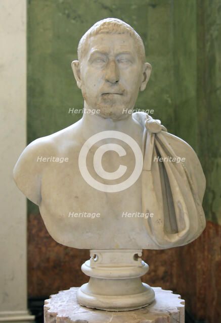 Portrait bust of a Roman, first half of 3rd century. Artist: Unknown