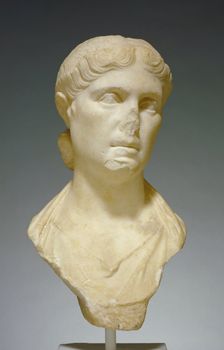 Portrait Bust of a Woman, possibly Octavia Minor, 20-10 B.C. Creator: Unknown