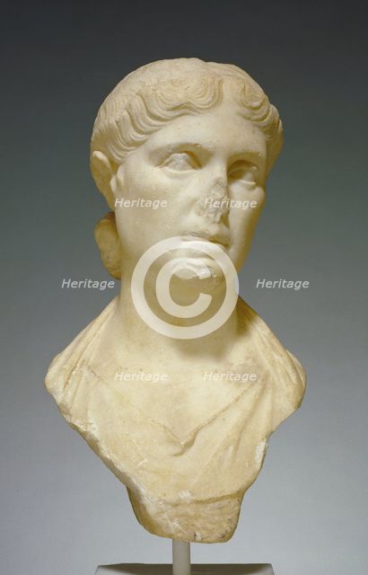 Portrait Bust of a Woman, possibly Octavia Minor, 20-10 B.C. Creator: Unknown.