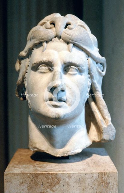 Portrait bust of Alexander the Great. Artist: Anon
