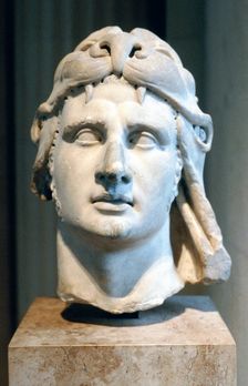 Portrait bust of Alexander the Great. Artist: Anon