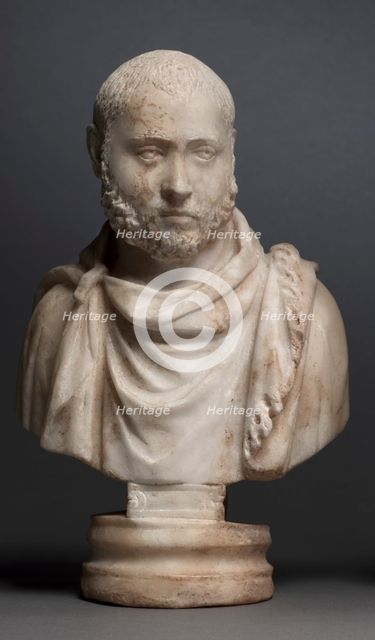 Portrait Bust of an Aristocratic Man, 280-290. Creator: Unknown.