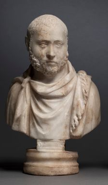 Portrait Bust of an Aristocratic Man, 280-290. Creator: Unknown