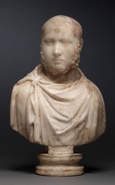 Portrait Bust of an Aristocratic Man, c. 270-280. Creator: Unknown