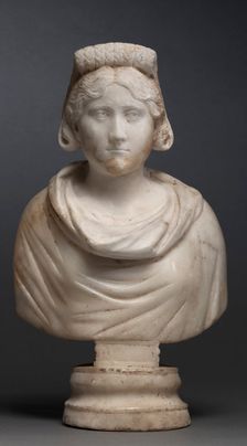 Portrait Bust of an Aristocratic Woman, 280-290. Creator: Unknown