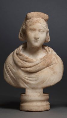 Portrait Bust of an Aristocratic Woman, 280-290. Creator: Unknown