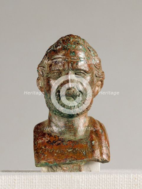 Portrait Bust of Demosthenes, 50 B.C.-A.D. 100. Creator: Unknown.