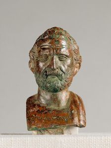 Portrait Bust of Demosthenes, 50 B.C.-A.D. 100. Creator: Unknown