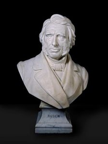 Portrait Bust of John Ruskin, 1881. Artist: Joseph Edgar Boehm