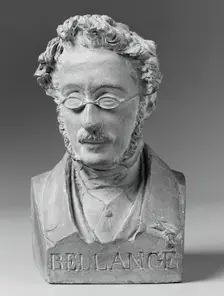 Portrait Bust of Joseph-Louis-Hippolyte Bellange, 1847. Creator: Jean-Pierre Dantan