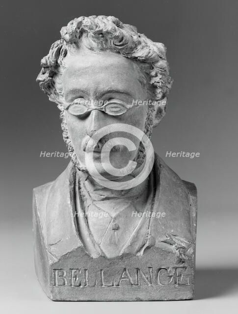 Portrait Bust of Joseph-Louis-Hippolyte Bellange, 1847. Creator: Jean-Pierre Dantan.