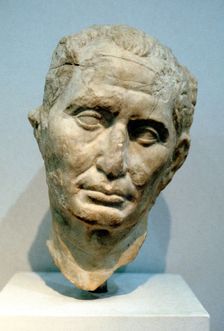 Portrait bust of Julius Caesar, Roman soldier and statesman, 1st century BC