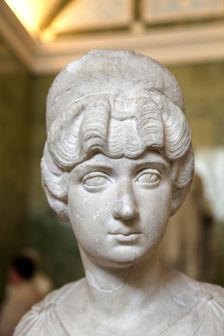 Portrait bust of Lucilla, wife of the Roman Emperor Lucius Verus, c160-c170