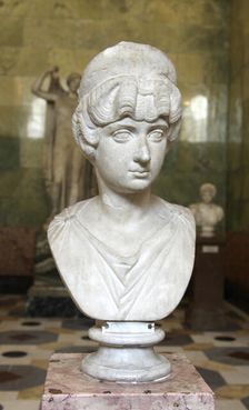 Portrait bust of Lucilla, wife of the Roman Emperor Lucius Verus, c160-c170