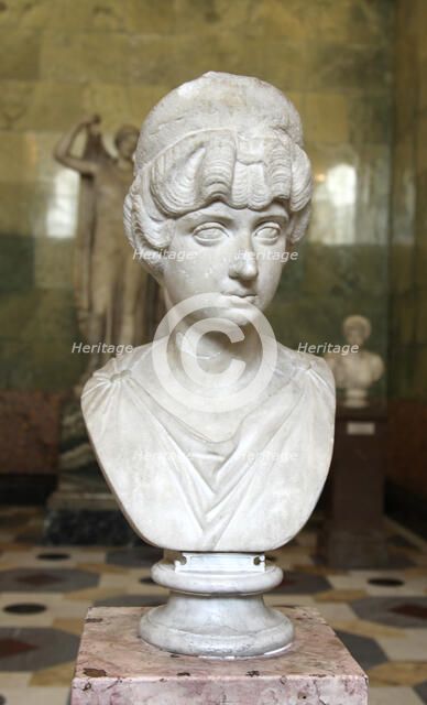 Portrait bust of Lucilla, wife of the Roman Emperor Lucius Verus, c160-c170. Artist: Unknown