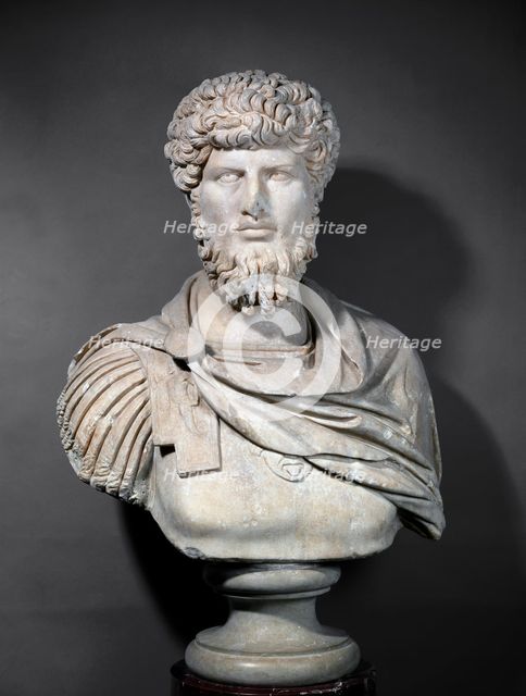 Portrait bust of Lucius Verus, late 2nd century. Artist: Unknown.