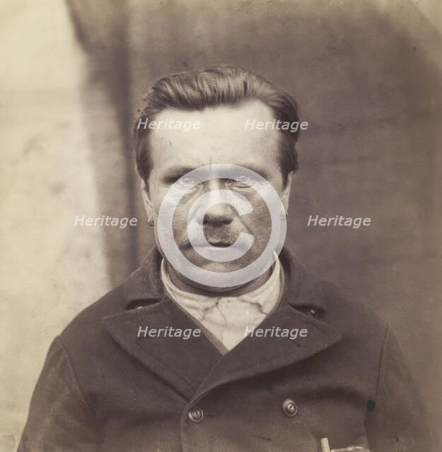 Portrait, bust, of man from Tavastland, Finland, 1877. Creator: Unknown.