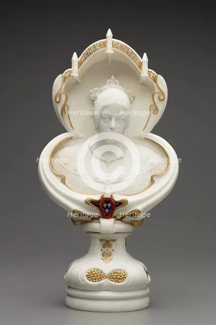 Portrait bust of Marie-Caroline de Bourbon-Sicile, Duchesse de Berry, 1840. Creator: Félicie de Fauveau.