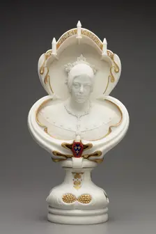 Portrait bust of Marie-Caroline de Bourbon-Sicile, Duchesse de Berry, 1840. Creator: Félicie de Fauveau