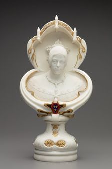 Portrait bust of Marie-Caroline de Bourbon-Sicile, Duchesse de Berry, 1840. Creator: Félicie de Fauveau