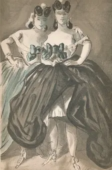 Portrait by Constantin Guys c1860, (1939). Artist: Constantin Guys