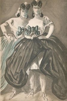 Portrait by Constantin Guys c1860, (1939). Artist: Constantin Guys