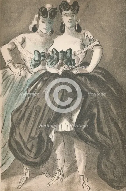 'Portrait by Constantin Guys', c1860, (1939). Artist: Constantin Guys.