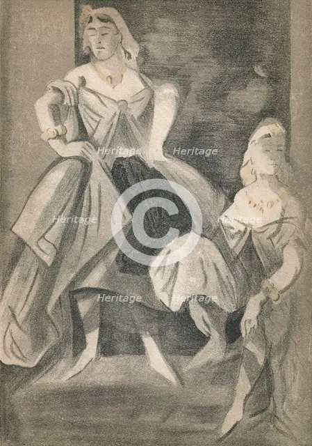 'Portrait by Constantin Guys', c1860, (1939). Artist: Constantin Guys.