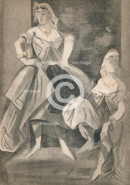 'Portrait by Constantin Guys', c1860, (1939). Artist: Constantin Guys.