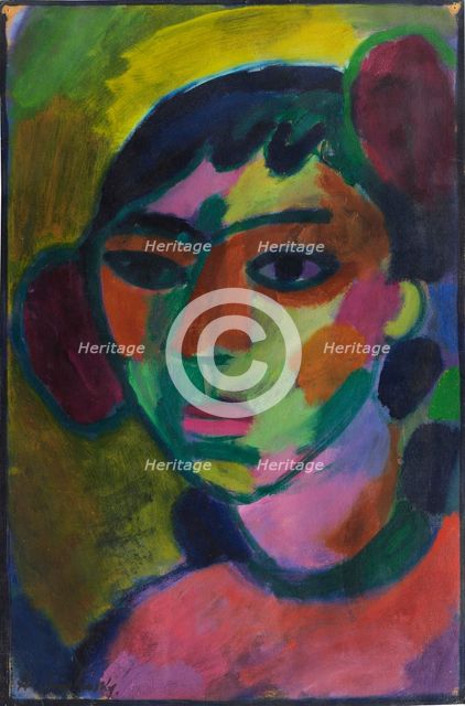 Portrait, c1916. Creator: Alexei Jawlensky.