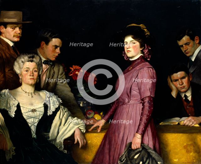 Portrait Group, 1910. Creator: William Strang.